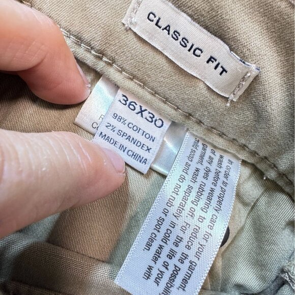 NEW Joseph Abboud Mens Classic Fit Khaki Pants Size 36x30 Flat Front Casual - Picture 3 of 15